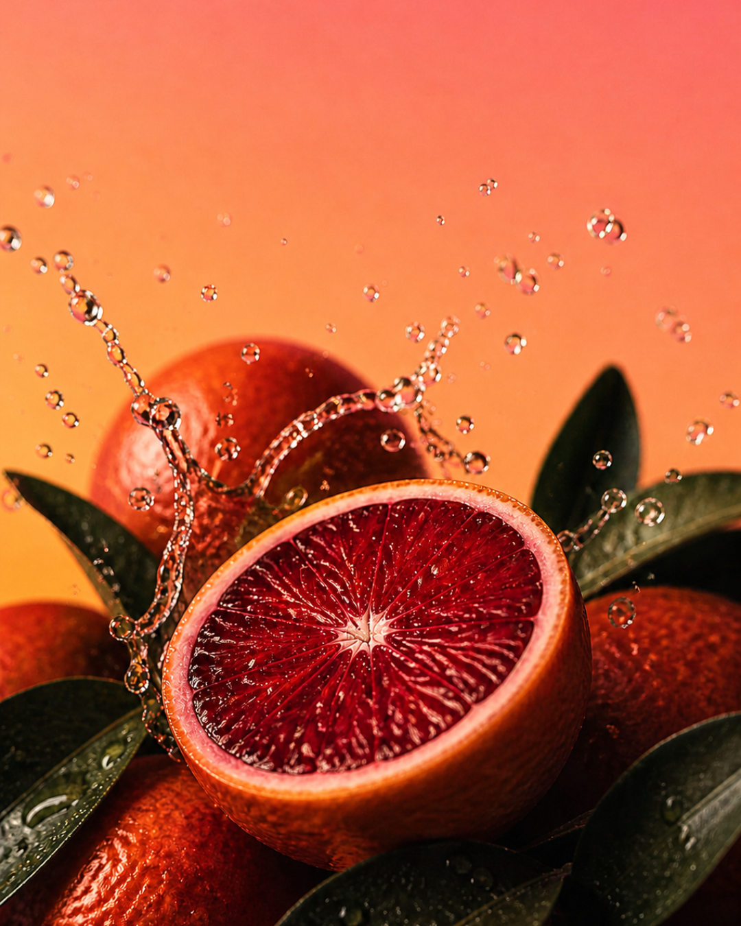 Moro blood orange close-up